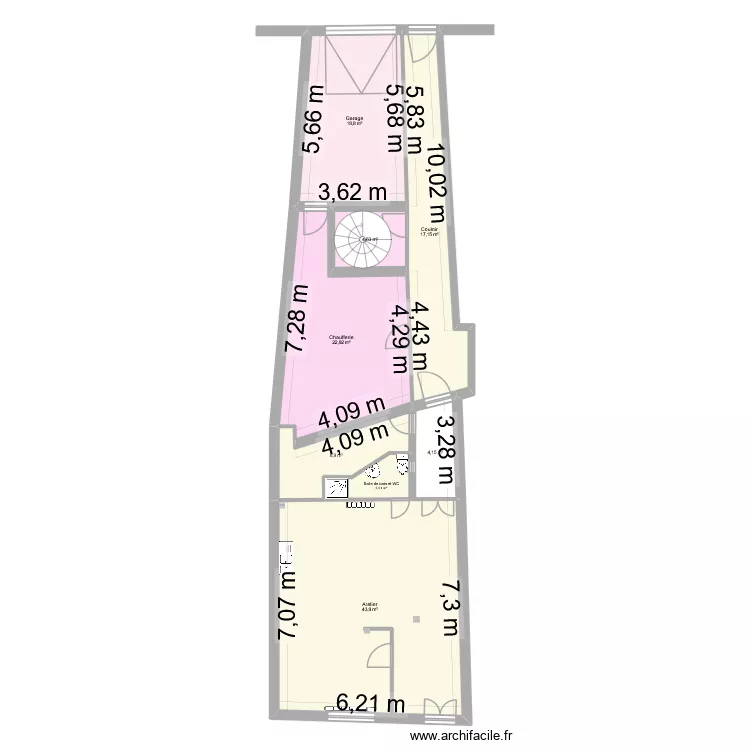 ATELIER AVANT. Plan de 8 et 121 m² ATELIER AVANT. Plan de 8 et 121 m²