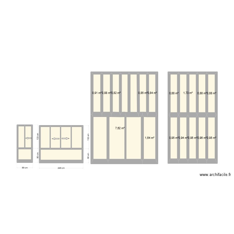 ventanas4. Plan de 24 pièces et 28 m2