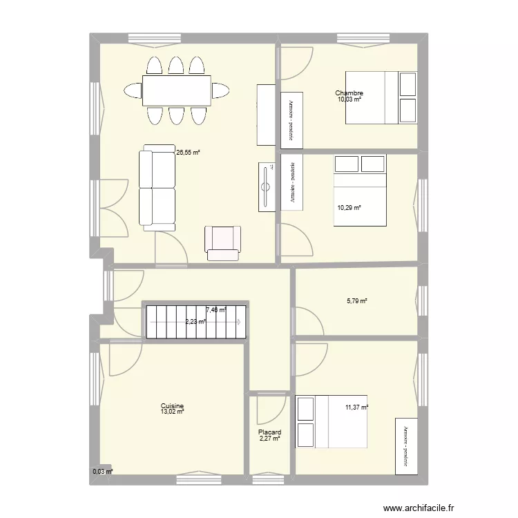 Maison Tonio V3. Plan de 