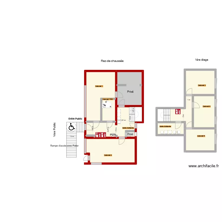 Maison Maubeuge - Après travaux - Flux. Plan de Maison Maubeuge - Après travaux - Flux. Plan de