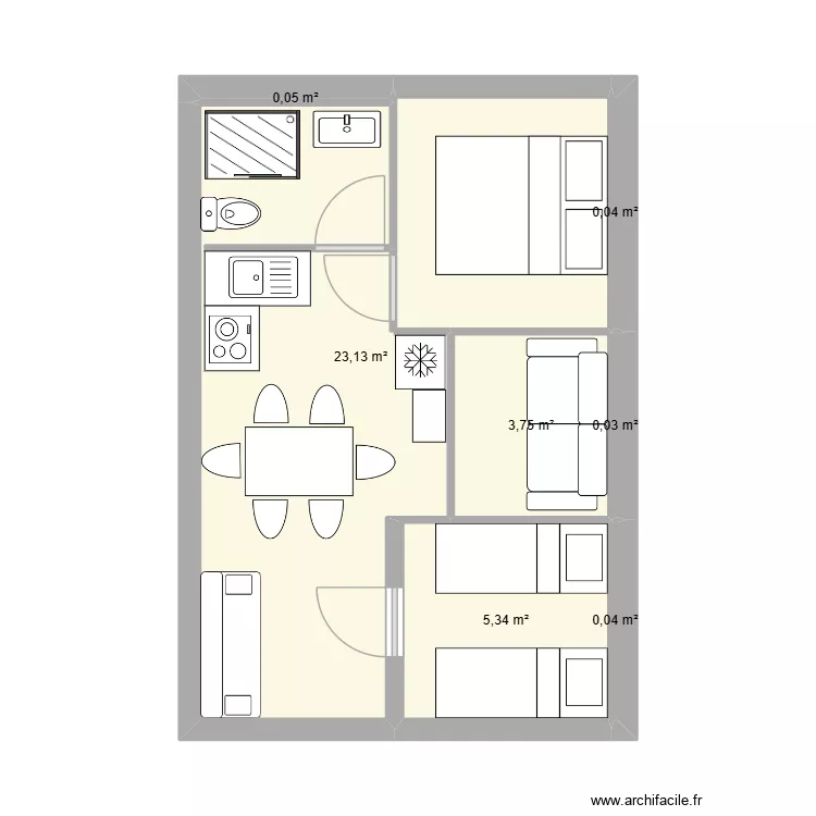 CHALET2. Plan de 