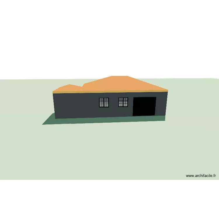 Garage. Plan de 2 Pièces et 60 m² Garage. Plan de 2 Pièces et 60 m²