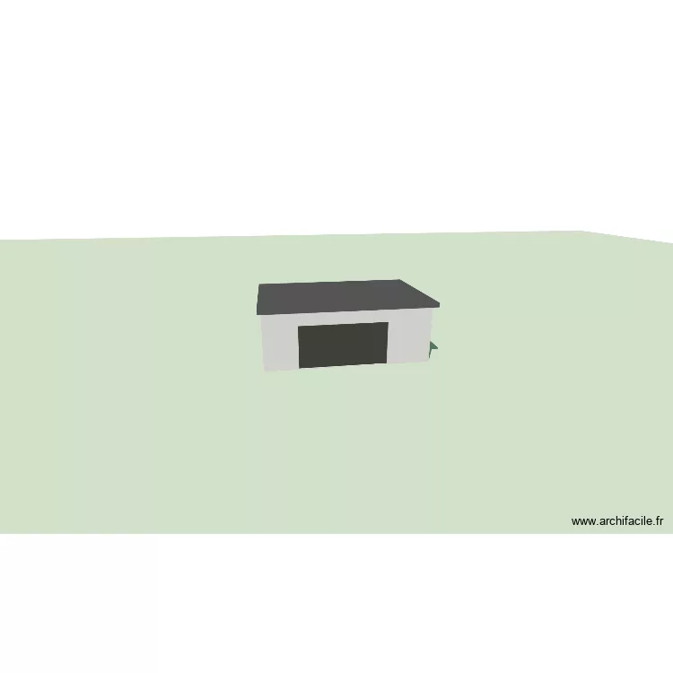 Garage. Plan de 1  et 39 m²