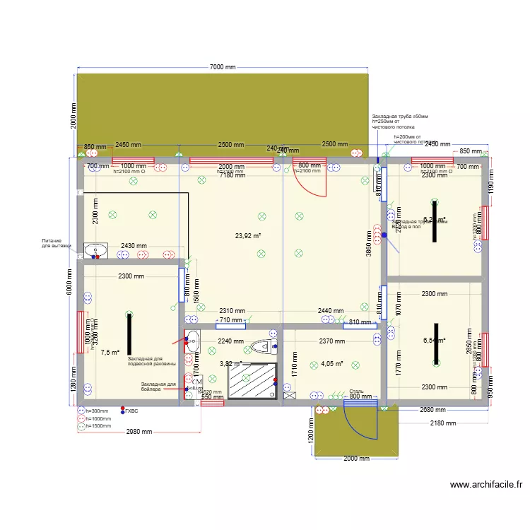 60 Щекавцево эл. Plan de 