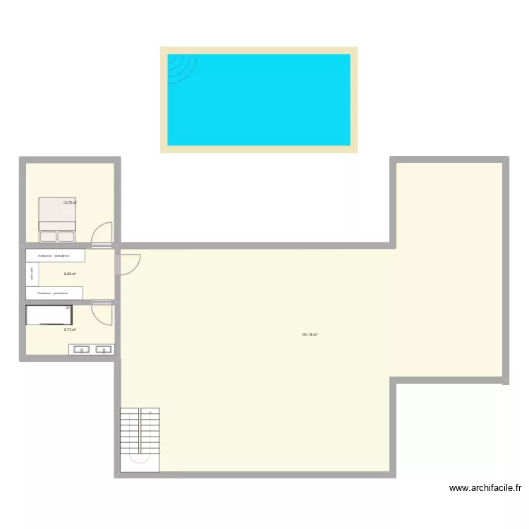 MAISON M+L. Plan de 4  et 193 m²