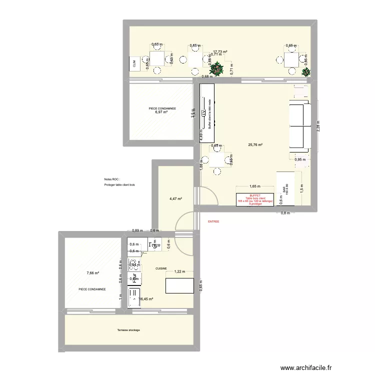 CARAVELLE B7 - 16 PAX V2. Plan de 6  et 79 m²