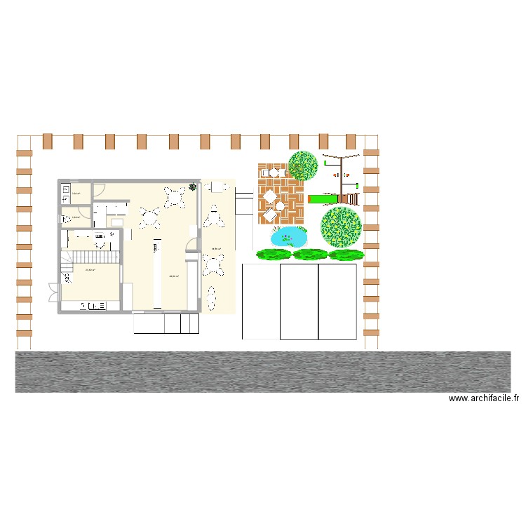 chef d'oeuvre. Plan de 5 pièces et 85 m2