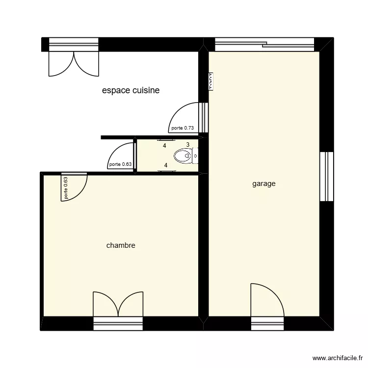 Berthome Existant. Plan de 