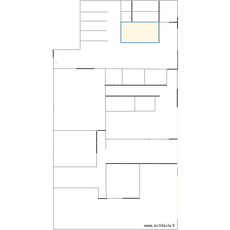 labo  patisserie. Plan de 1 pièce et -634 m2