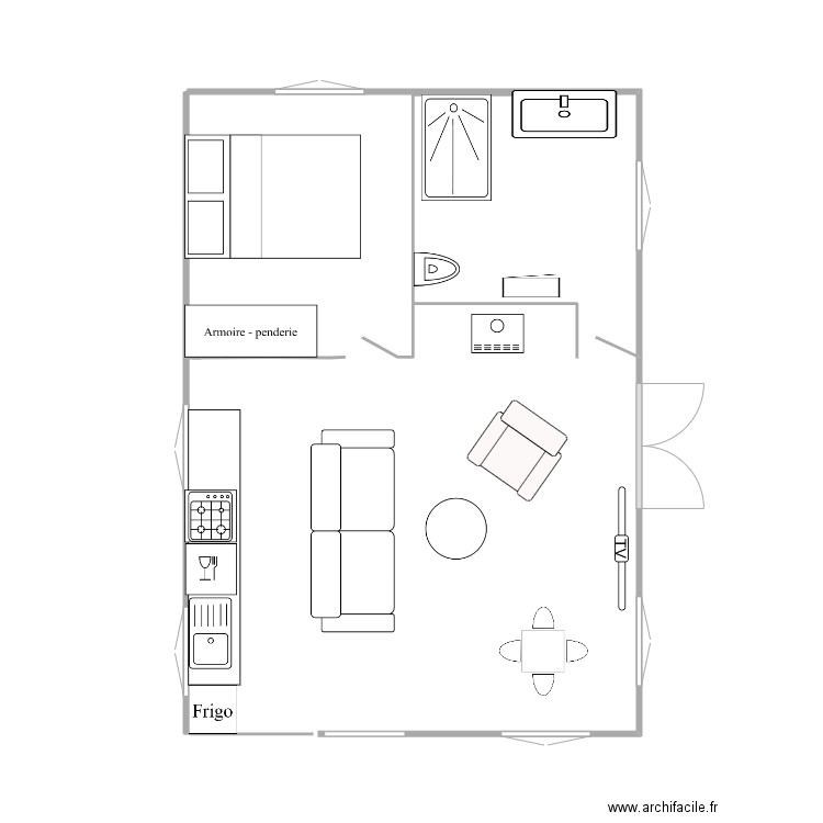 chalet. Plan de 0 pièce et 0 m2
