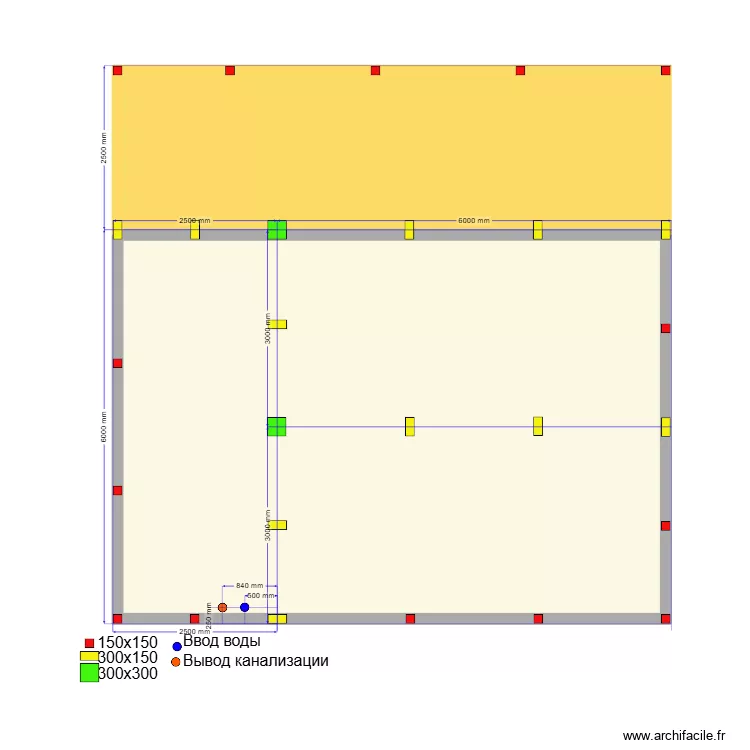 Ольга 1 Сваи. Plan de 