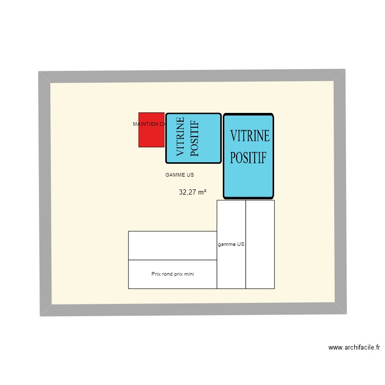 mega secto 24. Plan de 1 pièce et 32 m2