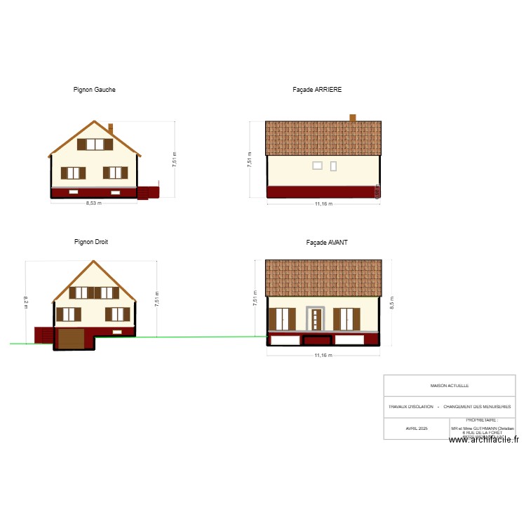 GUTHMANN. Plan de 10 pièces et 192 m2