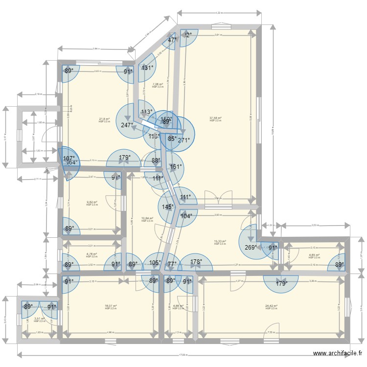 NZONG PROJECT2.0. Plan de 12 pièces et 161 m2