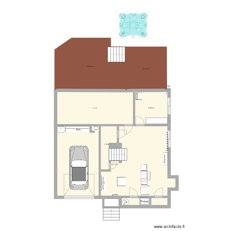 7016_S. Plan de 6 pièces et 118 m2