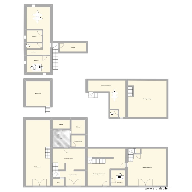 CRF UL Lagnieu Durochat. Plan de 17 pièces et 316 m2
