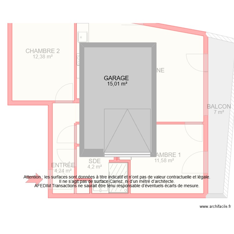 BI 30464. Plan de 12 pièces et 82 m2