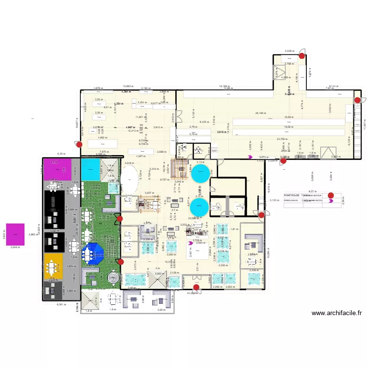 trevi 2026-2. Plan de 13 pièces et 1263 m²