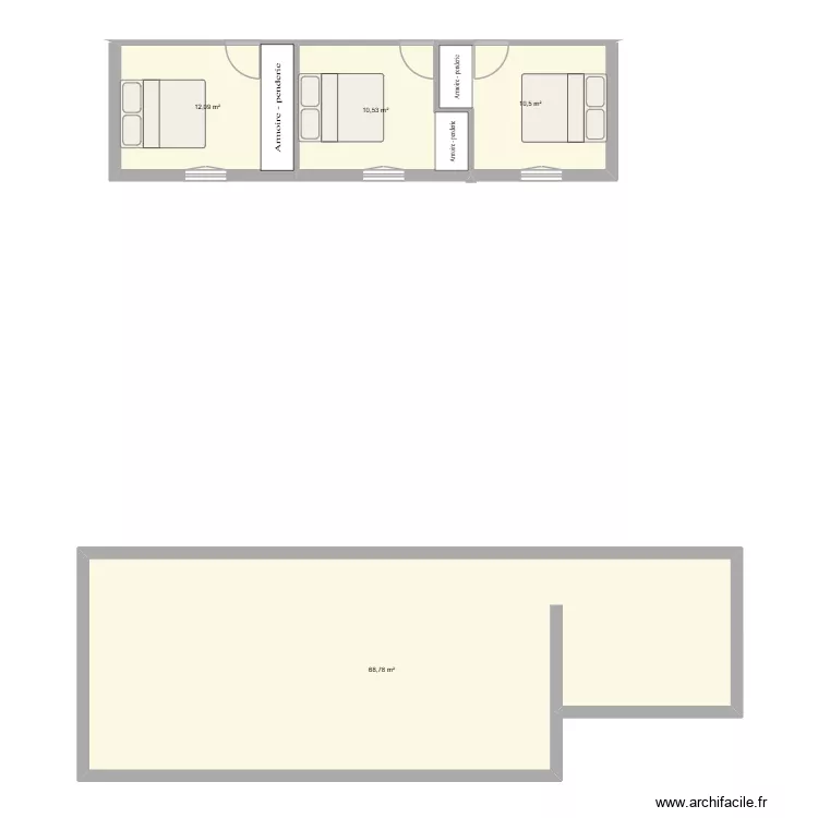 porcinette. Plan de 4 et 102 m² porcinette. Plan de 4 et 102 m²