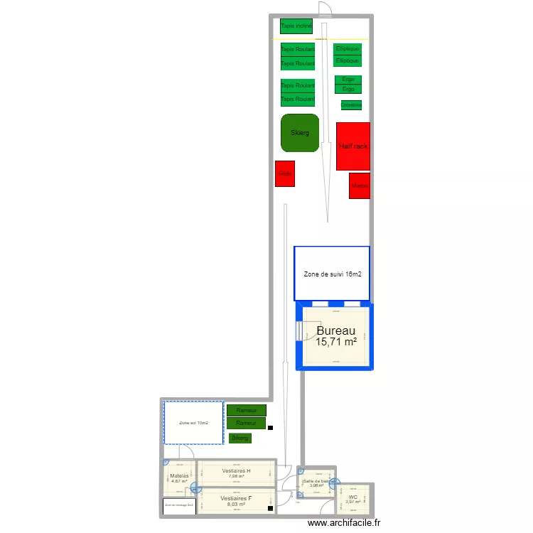 Coigni&egrave;res Final avec pi&egrave;ces. Plan de 