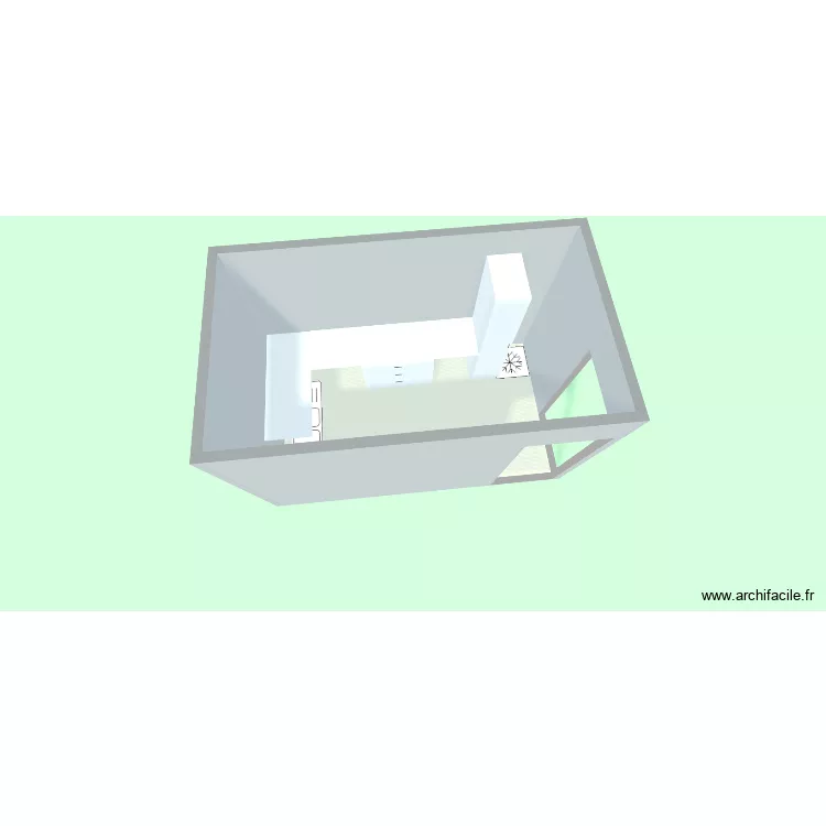 Cuisine. Plan de 1 et 8 m² Cuisine. Plan de 1 et 8 m²
