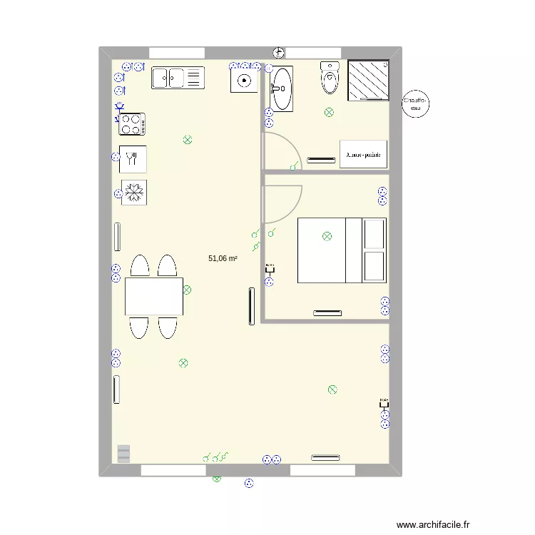 Veyras Studio. Plan de 8  et 134 m²