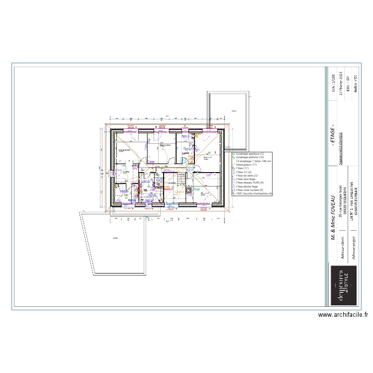 FOVEAU ETAGE ELEC. Plan de 0 pièce et 0 m2