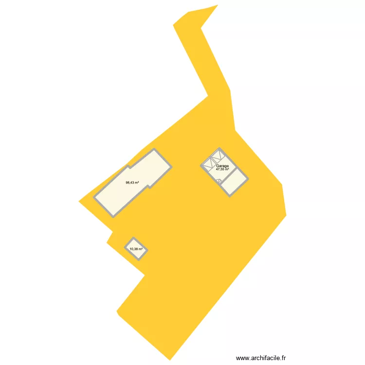 Boringes 2026 extension V1. Plan de 3 pièces et 156 m²