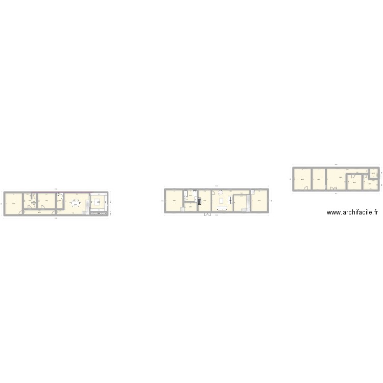 1er plan. Plan de 20 pièces et 311 m2