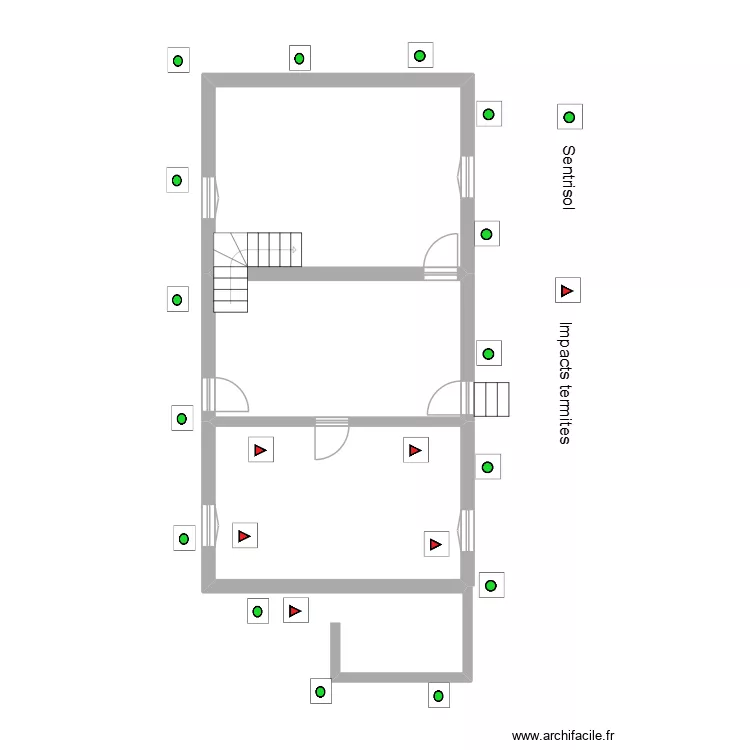 LAFAGE. Plan de 3  et 65 m²