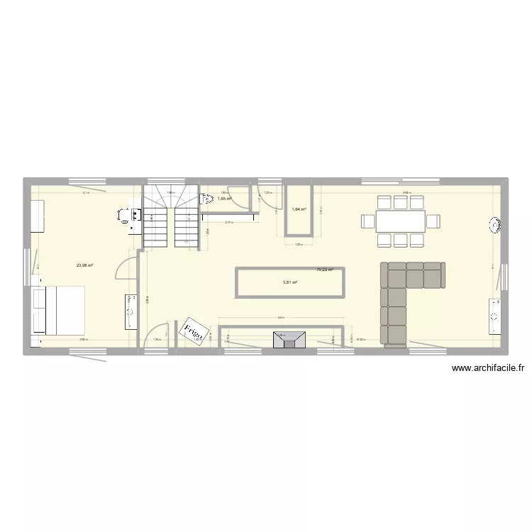 plan idée cuisine séjour kerhervy. Plan de 5 et 106 m² plan idée cuisine séjour kerhervy. Plan de 5 et 106 m²