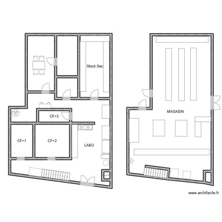 Argana La Chope. Plan de 11  et 227 m²