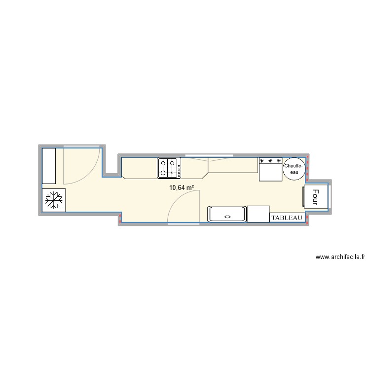 CELLIER. Plan de 1 pièce et 11 m2