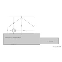 coupe fa&ccedil;ade droite AU DESSUS DE LATOITURE DU GARAGE