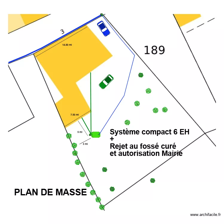 Huck foss&eacute;. Plan de 