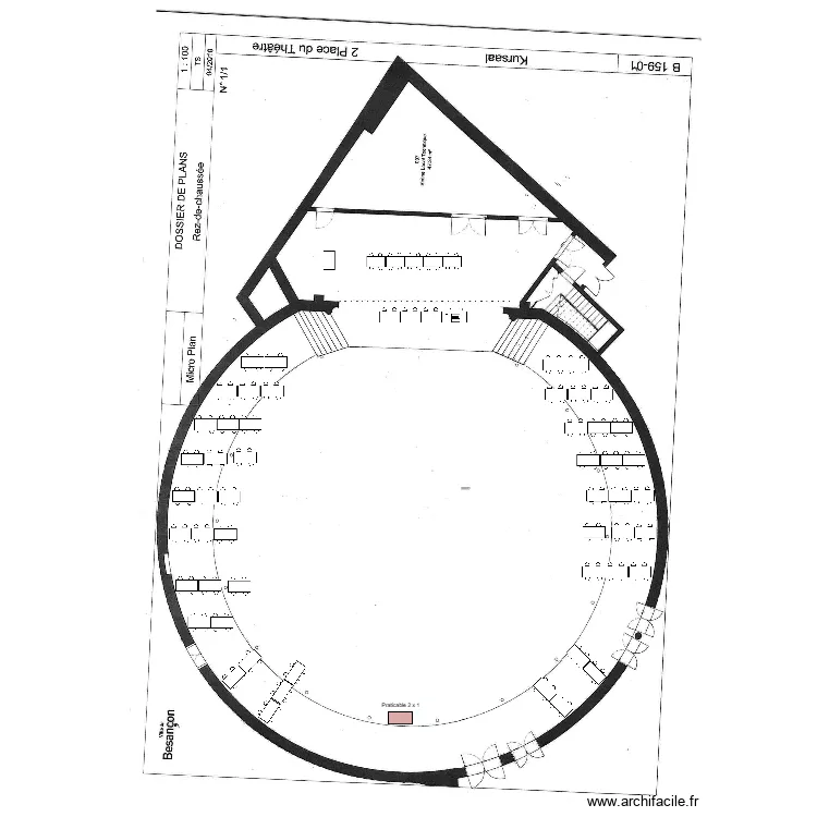 Grande salle vide Caron. Plan de 0 pièce et 0 m2 Grande salle vide Caron. Plan de 0 pièce et 0 m2