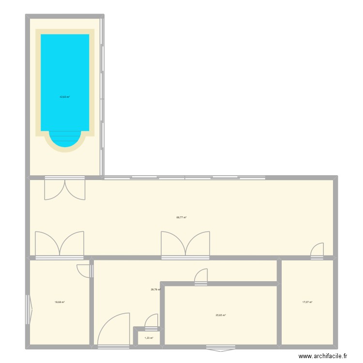 Maison Ressaix reno 3. Plan de 7 pièces et 225 m2