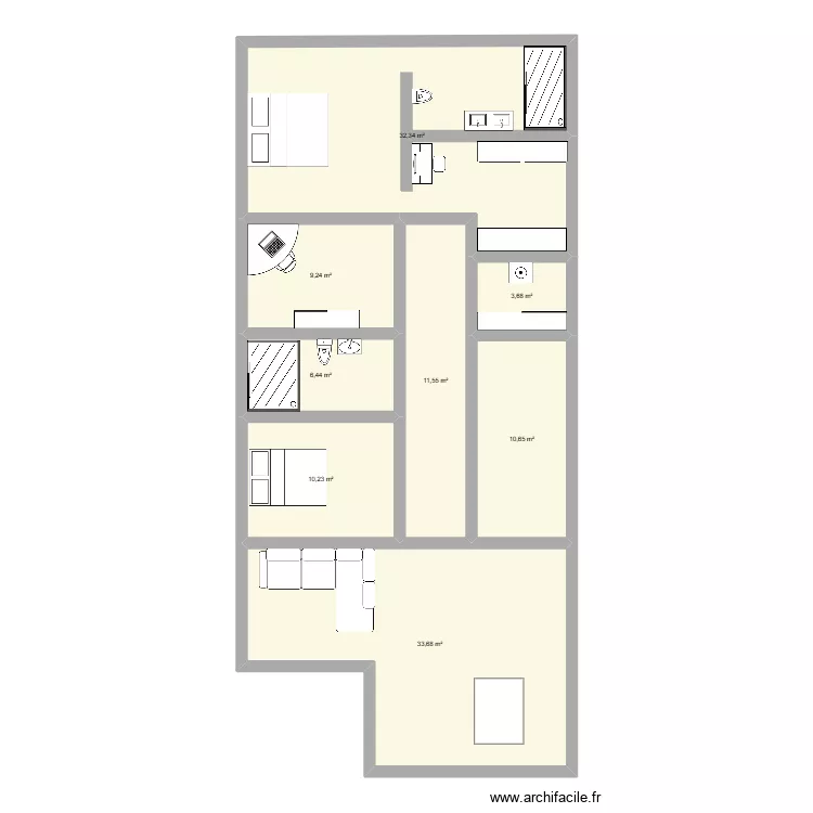maison 3. Plan de 
