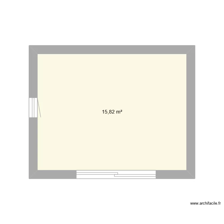 GALVEZ POOL HOUSE. Plan de 1  et 16 m²