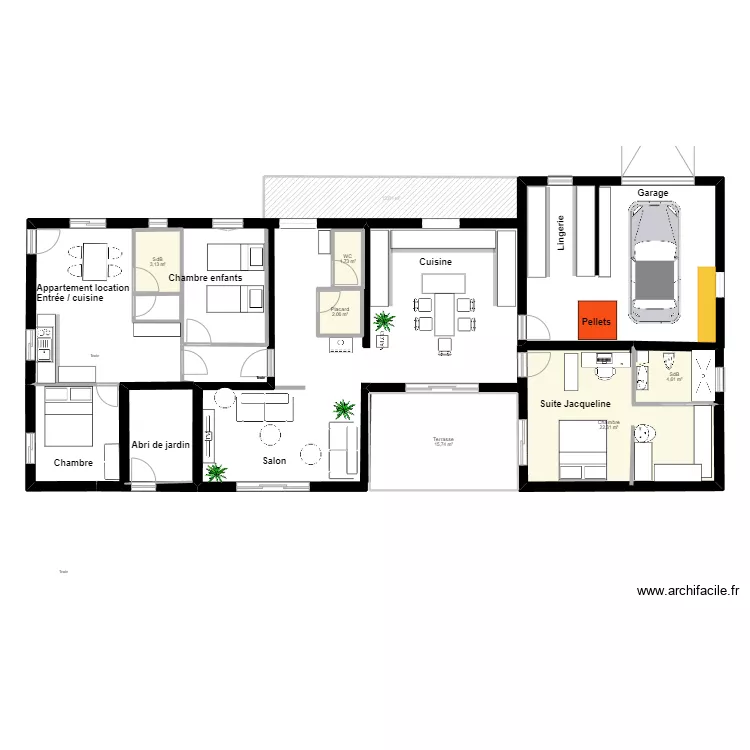 Maison Jacqueline V3. Plan de 