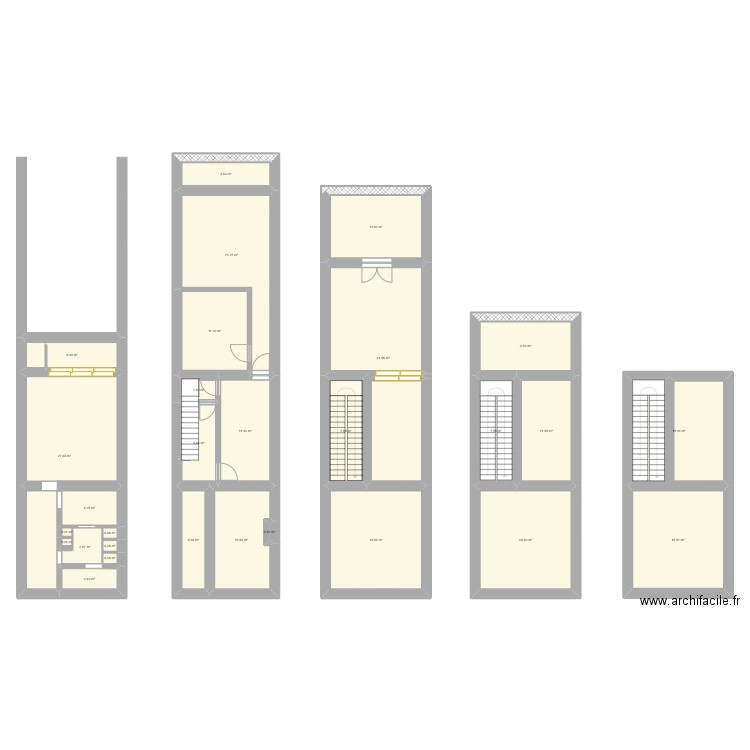 SAID. Plan de 29 pièces et 272 m2