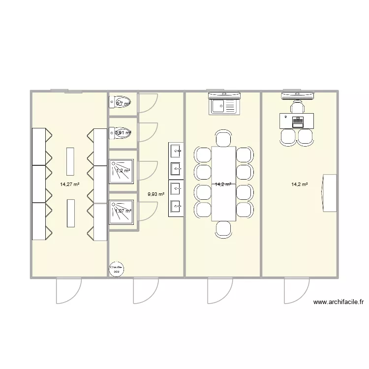 ARKEMA JARRIE. Plan de 8  et 56 m²