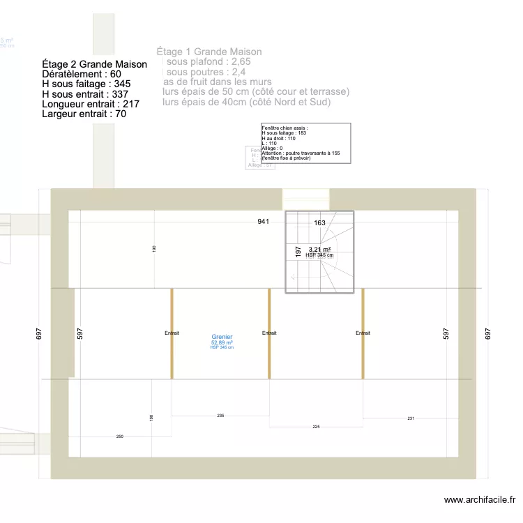 COTES PETIT ET GRANDE MAISON Pertuis Mitaine 06092026. Plan de 17 Pièces et 268 m²