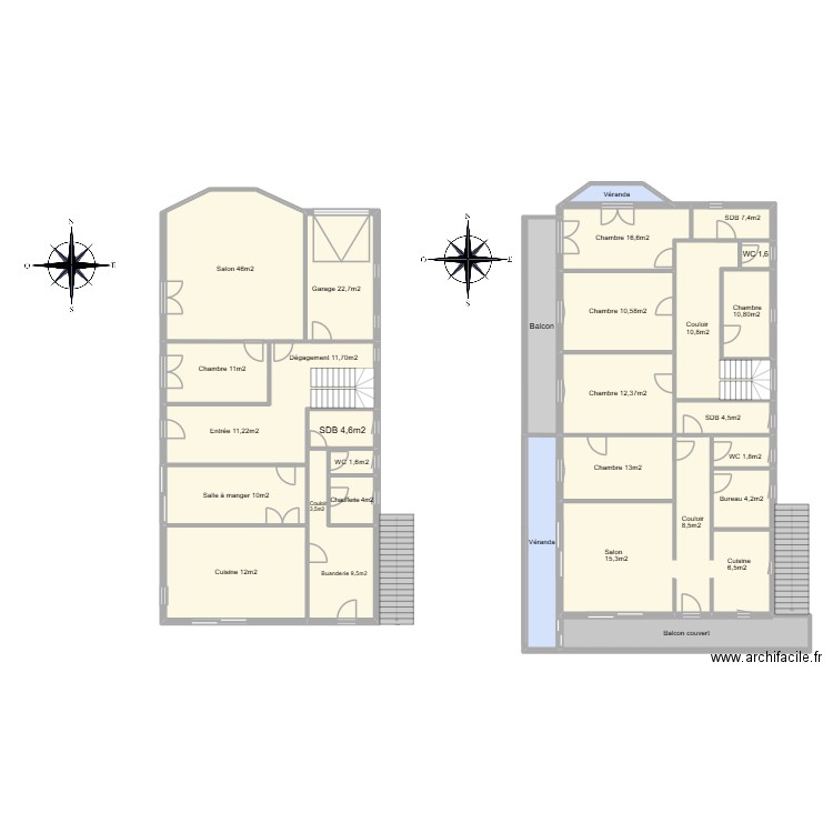 Rodilhan. Plan de 25 pièces et 342 m2