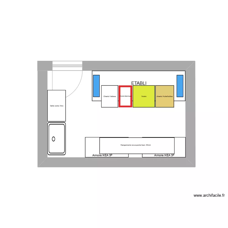 CAVE-ATELIER V d&eacute;finitive. Plan de 