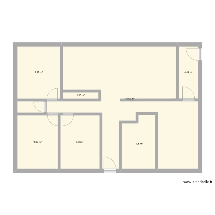 Maison Meyzieu. Plan de 7 pièces et 90 m2