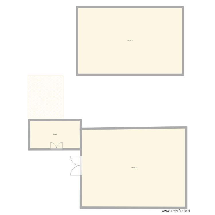 GRANGE LAITERIE GITE. Plan de 3 pièces et 324 m2