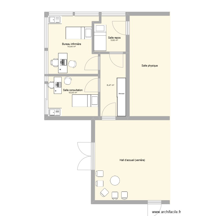 SSE v2. Plan de 6 pièces et 93 m2