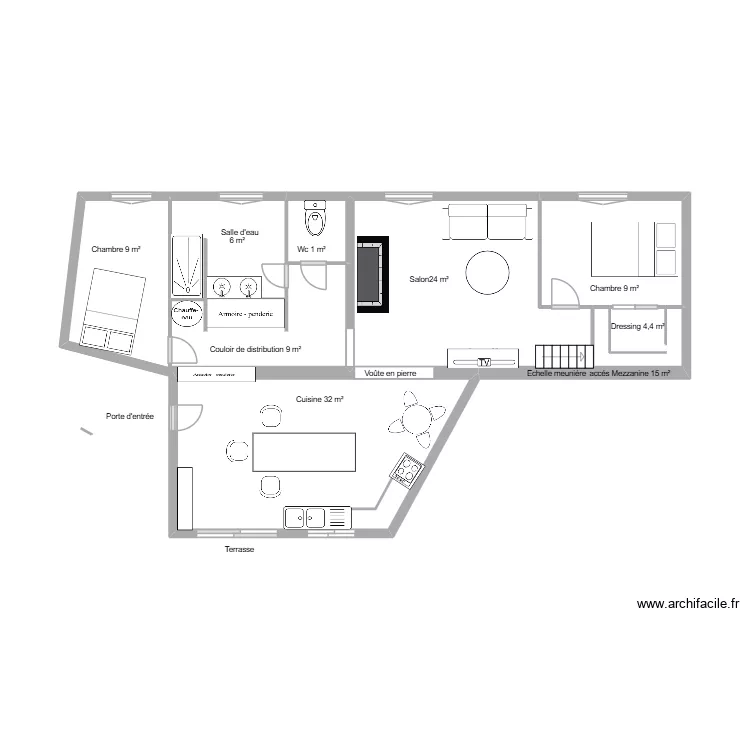 Derrien. Plan de 