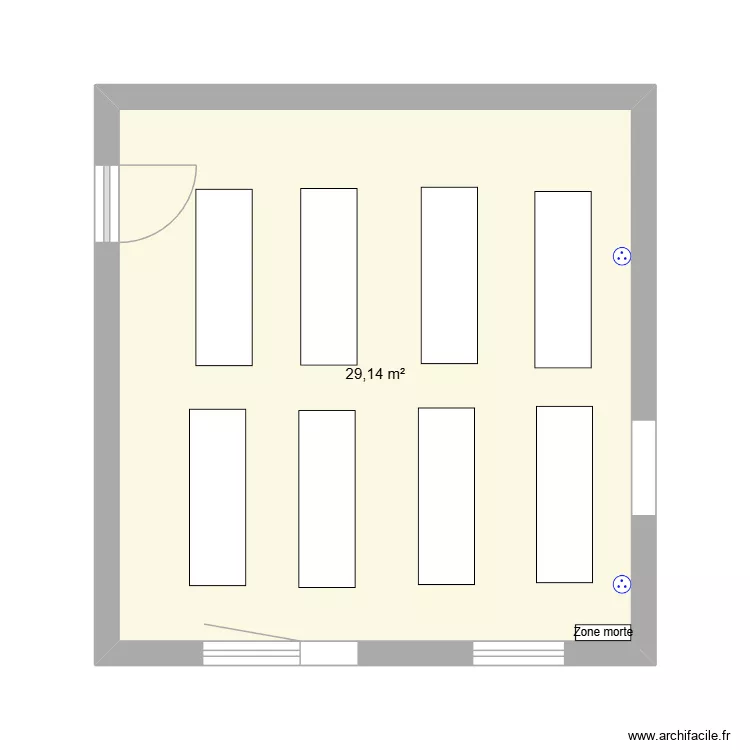 SALLE DE SPORT. Plan de 